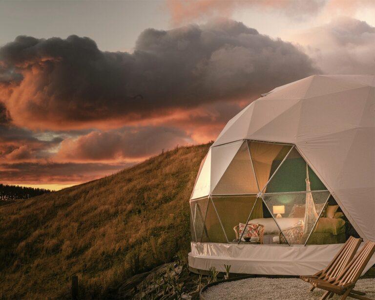 Cort geodezic Ecodome G6-glass,30mp